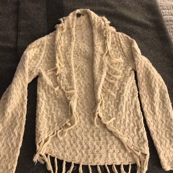 INC International Concepts Sweaters - NWOT!! INC Brand Cardigan with Fringe Hem Size L INC International Concepts Sweaters - NWOT!! INC Brand Cardigan with Fringe Hem Size L